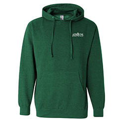 GREEN HOODED PULLOVER SWEATSHIRT